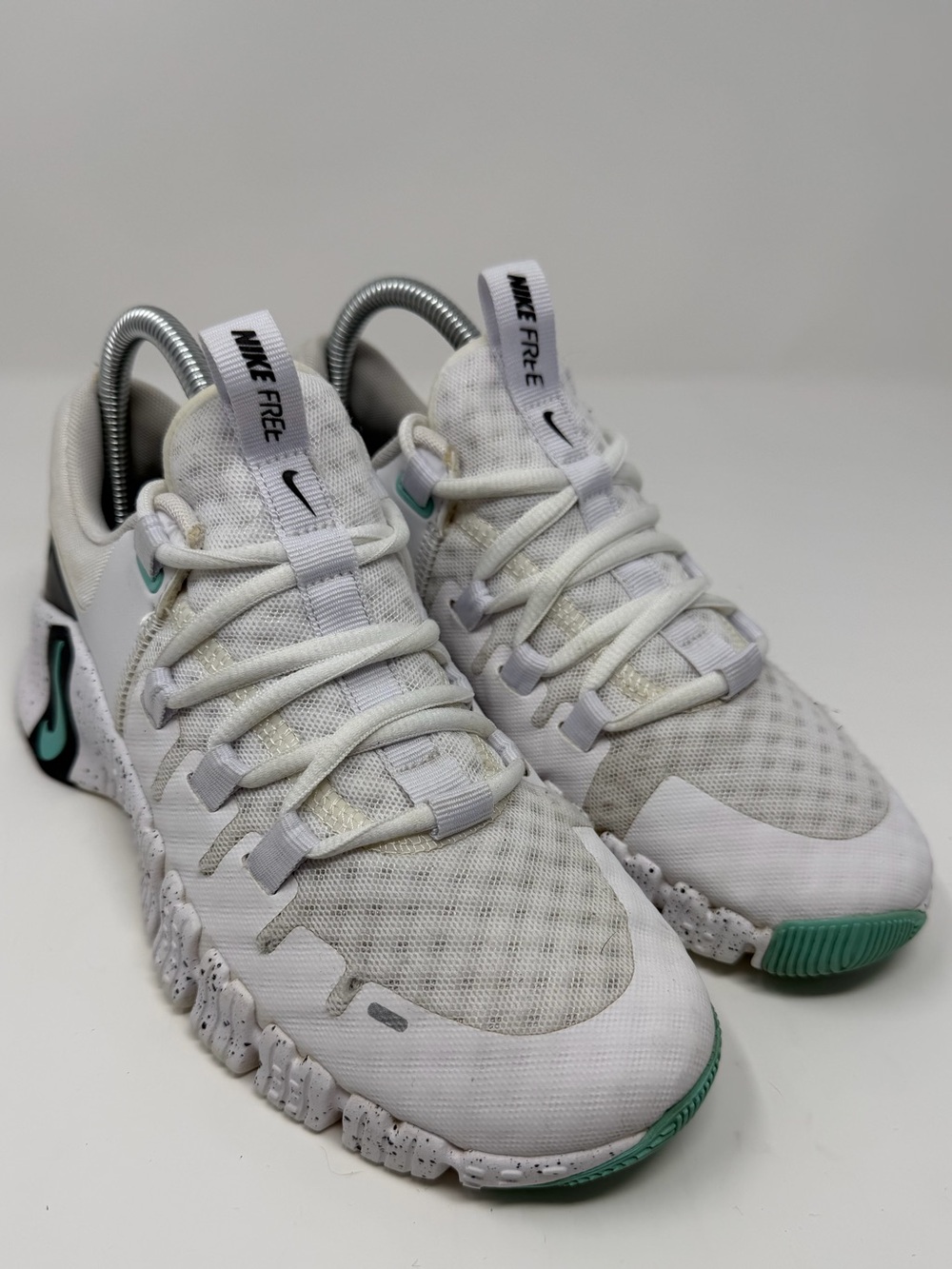 Women’s Nike Free Metcon White Mint Athletic Sneakers Sz.7